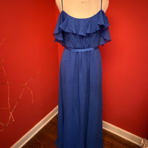 David's Bridal Formal Gown size 6 blue - Picture 1 of 6